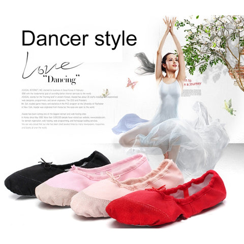 Flats Soft Ballet Shoes Latin Yoga Dance Sport Shoes for Children & Adult, 23, 24, 25, 26, 27, 28, 29, 30, 31
