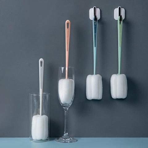 Baby Bottle Vacuum Cup Sponge Long Handle Brush Household Cleaning Brush