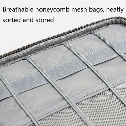 Baona BN-B005 Multi-Function Digital Storage Bag Hard Disk U Disk Earphone Storage Bag, Gray, Black