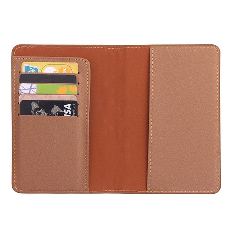 MS101 Frosted PU Multi-Card Passport Holder Travel Abroad Passport Card Holder, Blue, Khaki, Pink, Sky Blue, Dirty Yellow, Big Red