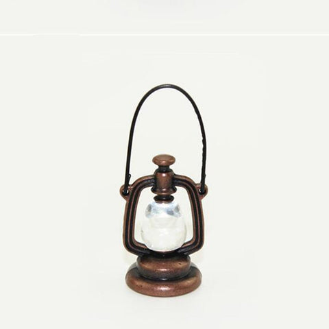 Retro Oil Lamp Doll House Miniature Kitchen Living Room Accessories Children Role Playing Toy