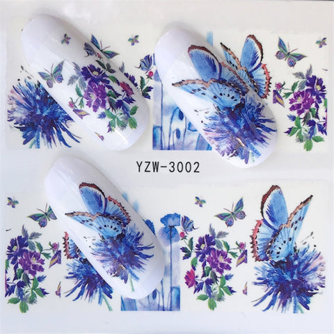 10 PCS Summer Colorful Nail Sticker Water Transfer Nail Decorations, YZW-008, YZW-102, YZW-107, YZW-120, YZW-121, YZW-124, YZW-125, YZW-126, YZW-136, YZW-137, YZW-143, YZW-1441, YZW-1442, YZW-154, YZW-1550, YZW-1554, YZW-165, YZW-169, YZW-170, YZW-172