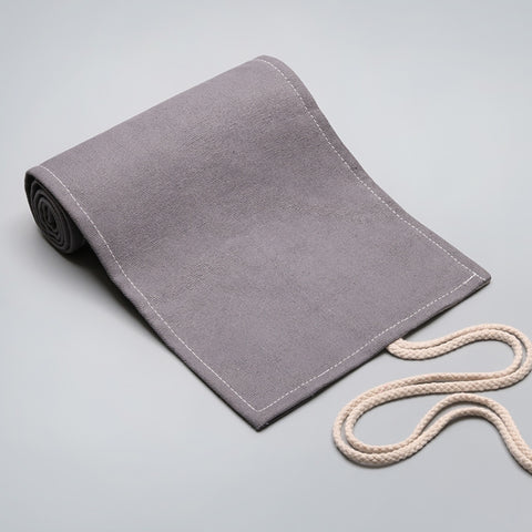 12 Holes Handmade Gray Canvula Pen Curtain Large Capacity Roller Pen Bag Color Lead Sketch Stationery Bag, 12 Holes, 24 Holes, 36  Holes, 48  Holes, 72  Holes