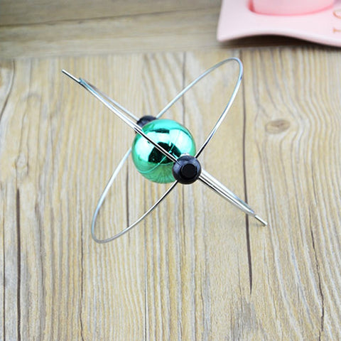 H004 Earth Permanent Meter Universe Galaxy Mechanism Rock Magnetic Electric Rotating Ornament, Silver, Green