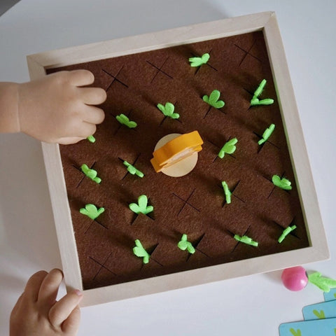 Farm Pulling Carrot Memory Chess Board Game Children Wooden Enlightenment Early Educational Toys, Pulling Carrot Memory Chess
