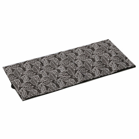12 Holes Black Leaf Canvas Printing Pen Curtain Large Capacity Roll Pen Bag Sketch Color Lead Pen Bag, 12 Holes, 24 Holes, 36  Holes, 48  Holes, 72 Holes
