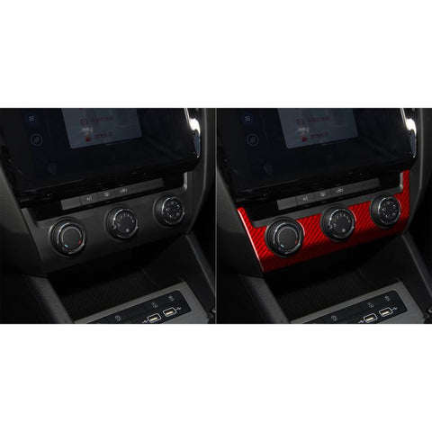 For 2017-2021 Skoda Octavia LH / RH Drive Air Conditioning Control Panel Sticker