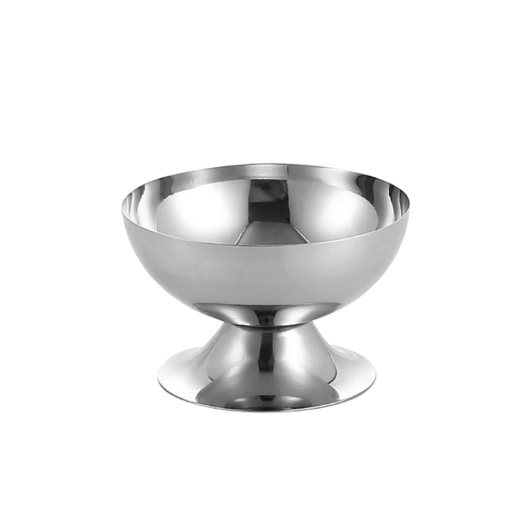 Stainless Steel Ice Cream Cup Ice Cream Goblet Bar Wine Glass, Specification：, A Short, B High