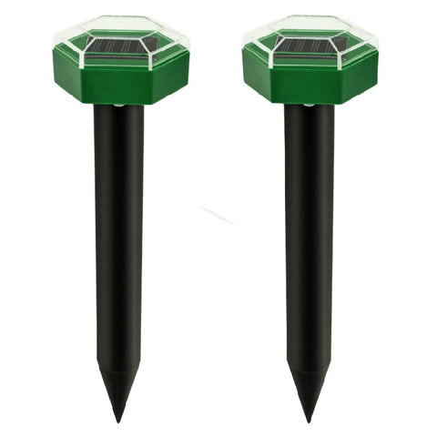 Outdoor Hexagonal Solar Ultrasonic Mole Repeller Inserted Into The Lawn Outdoor Animal Repeller, Animal Repeller