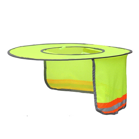 Construction Site Outdoor Construction Foldable Reflective Safety Sun Hat, One Size