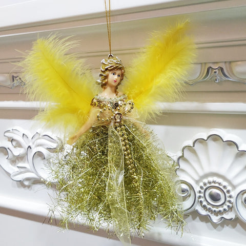 Christmas Tree Angel Girl Decorations Closet Decoration Small Pendant, Red, Blue, Silver, Gold, Pink