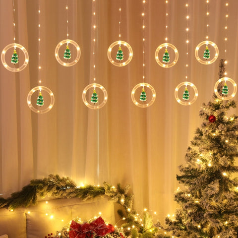 Christmas Decoration Lights USB Ring Doll 10 in 1 String Lights, Reindeer, Santa Claus, Christmas Tree, Snowman
