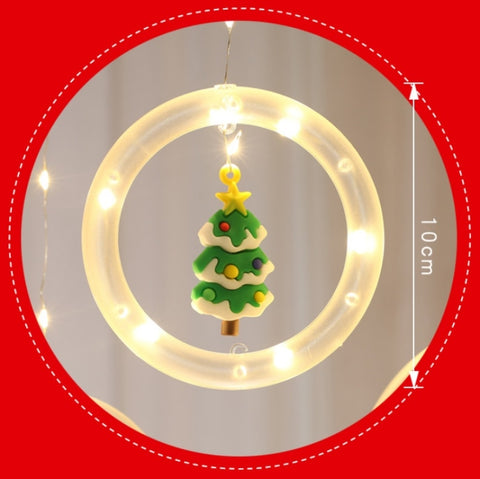 Christmas Decoration Lights USB Ring Doll 10 in 1 String Lights, Reindeer, Santa Claus, Christmas Tree, Snowman