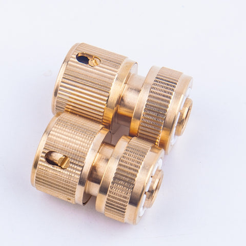 Car Washing Garden Water Pipe Pure Copper Quick Connect Water Joint, 4pcs Copper