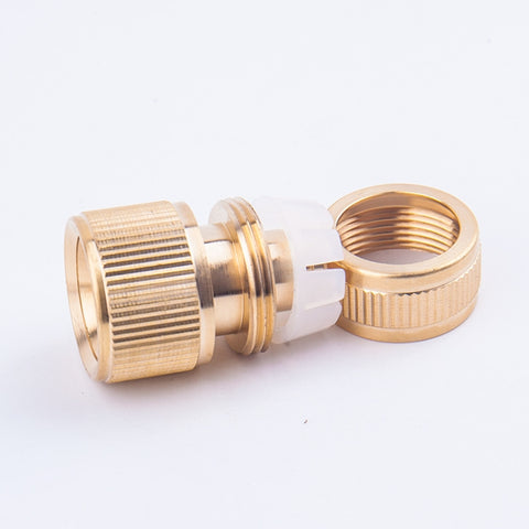 Car Washing Garden Water Pipe Pure Copper Quick Connect Water Joint, 4pcs Copper