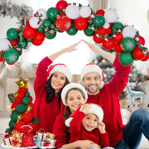 1SD2021006 Christmas Party Decoration Aluminum Film Balloons, Style:, Gift, Running, Wreath