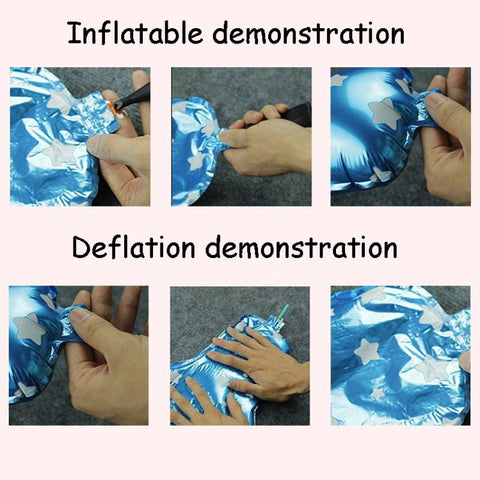 Christmas Pull Flag Aluminum Film Balloon Window Party Decoration Balloons Set, Gift, Cute Elderly