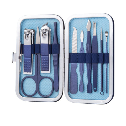 Stainless Steel Nail Clipper Set Nail Art Set Manicure Tools, 2 Sets 7 In 1, 2 Sets 10 In 1, 12 In 1, 18 In 1