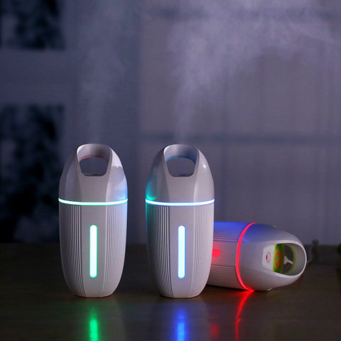 BD-MD1 Car Home USB Plug-In Air Purifier Colorful Lighting Humidifier, Pink, Blue, Green