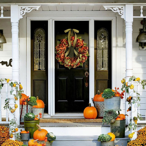 Hydrangea Wreath Door Hanging Artificial Flower Christmas Ornament, Size: 35cm, 30cm, 35cm