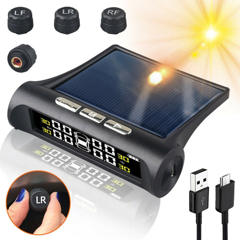 T1 Vehicle-mounted Solar Wireless Tire Pressure Monitoring System General-purpose Vehicle Tire Pressure Thermometer, T1