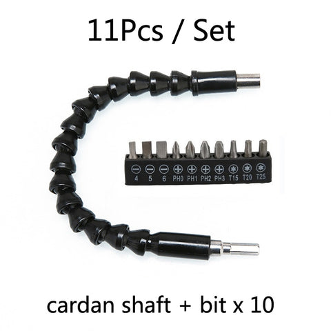 Electric Drill Universal Coupling Sleeve Bit Set Multifunctional Flexible Shaft Electric Drill Accessory Set, Style: 20 PCS / Set, 11 PCS / Set, 20 PCS / Set, 32 PCS / Set