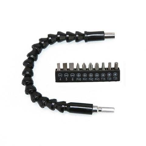 Electric Drill Universal Coupling Sleeve Bit Set Multifunctional Flexible Shaft Electric Drill Accessory Set, Style: 20 PCS / Set, 11 PCS / Set, 20 PCS / Set, 32 PCS / Set
