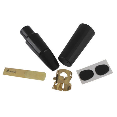 Saxophone Mouthpiece + Hat Clip Wind Instrument Accessories, Tenor, Alto, Treble