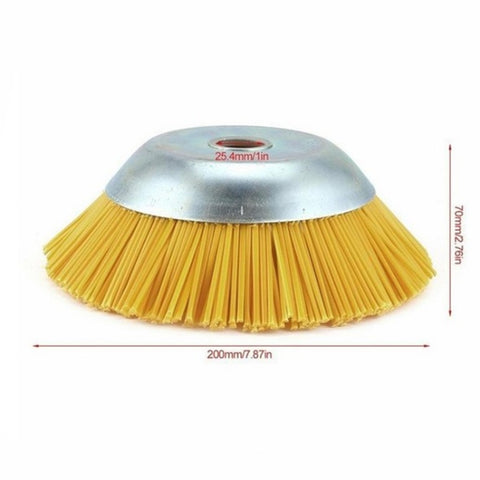 8 Inch Nylon Wire Weeding Machine Head Bowl Type Weeding Brush, 8 Inch Weeding Brush