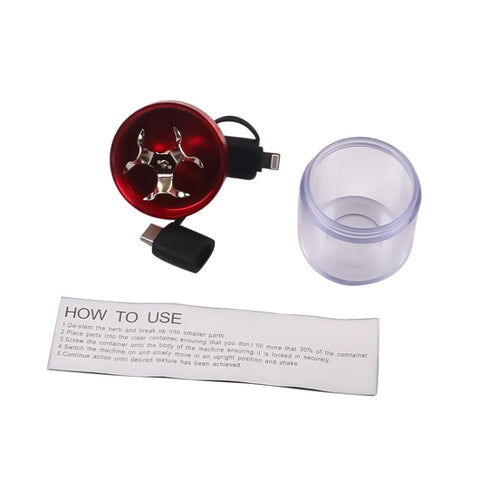 USB Electric Cigarette Grinder Convenient And Fast Cigarette Crusher, Red, Blue, Black