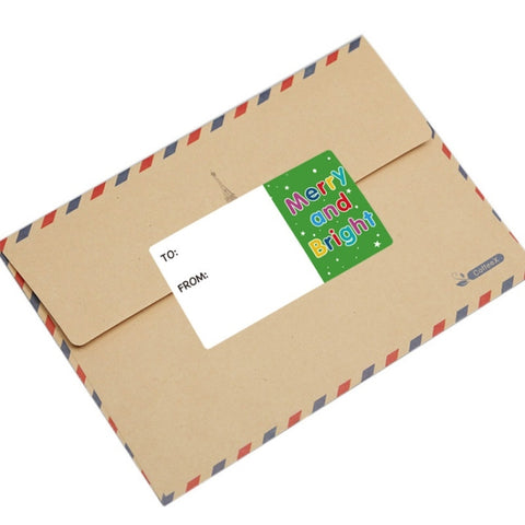 Christmas Decoration Roll Sticker Gift Bag Self-Adhesive Sealing Sticker, A-387