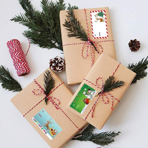 Christmas Decoration Roll Sticker Gift Bag Self-Adhesive Sealing Sticker, A-387