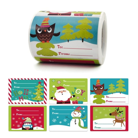 Christmas Gift Merchandise Decoration Sticker, A-388, A-389