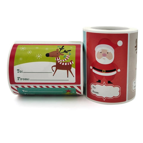 Christmas Gift Merchandise Decoration Sticker, A-388, A-389