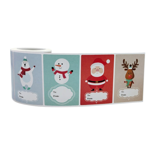 Christmas Gift Merchandise Decoration Sticker, A-388, A-389