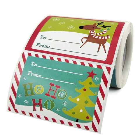 Christmas Gift Merchandise Decoration Sticker, A-388, A-389