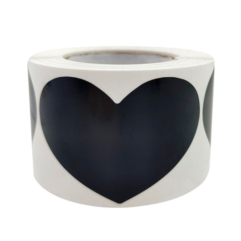PVC Erasable Stickers Kitchen Food Marking Love Blackboard Stickers, 60x40mm