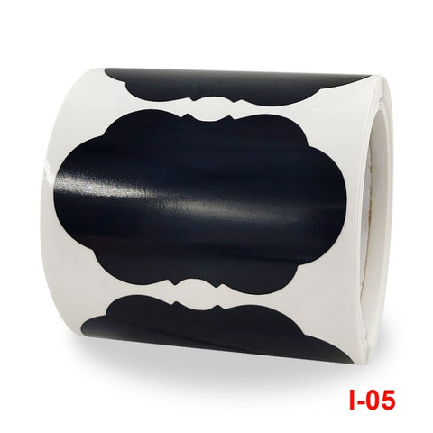 Special-shaped Blackboard PVC Sticker Rewritable Jar Marker Sticker, 35x55mm