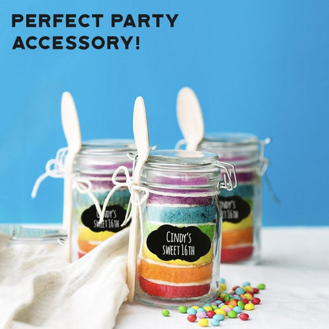 Special-shaped Blackboard PVC Sticker Rewritable Jar Marker Sticker, 35x55mm