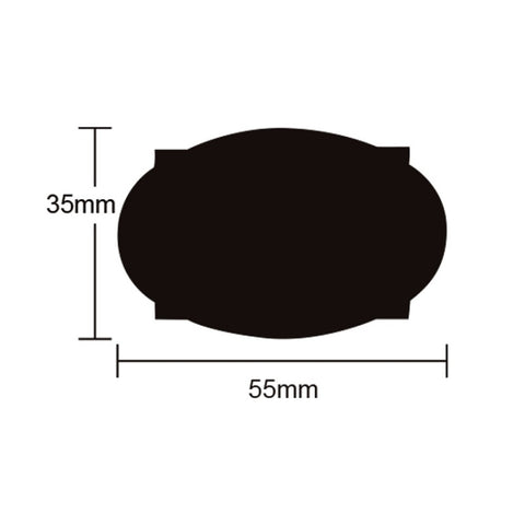 PVC Removable Waterproof Sticker Kitchen Decoration Blackboard Label, 35x55mm