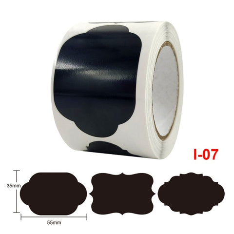 PVC Removable Waterproof Sticker Kitchen Decoration Blackboard Label, 55x35mm