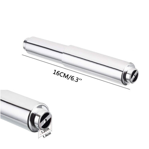Tissue Box Plastic Retractable Shaft Core Spring Retractable Roll Paper Shaft, Style: Black, Chrome Stretch, Nickel Wire Drawing, Black