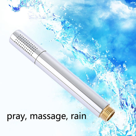 Brass Stainless Steel Hand-Held Pressurized Shower Head, Square, Round