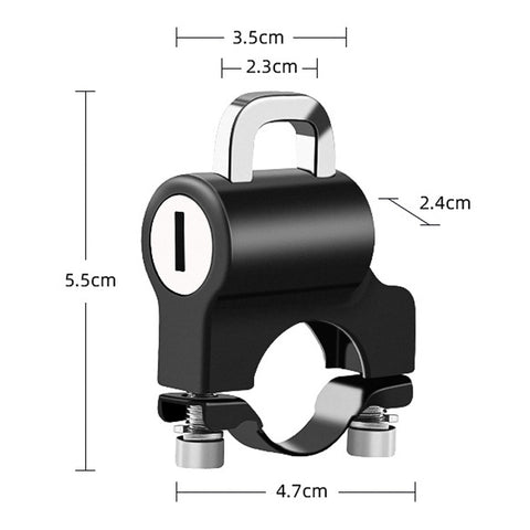 Electric Car Helmet Lock Anti-Theft Fixed Multi-Function Lock Bicycle Handle Fixed Helmet Anti-Theft Lock Helmet Lock, Helmet Lock, Helmet Lock + Reminder Rope