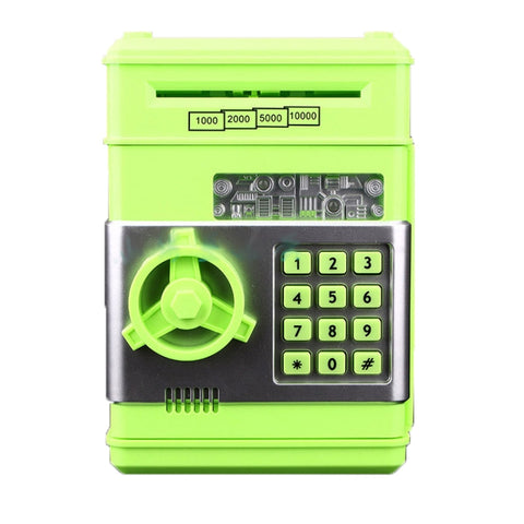 Password Safe Deposit Box Children Automatic Savings ATM Machine Toy, Black Red, White Blue, White Pink, Tyrant Gold, Silver, Red, Blue White, White Red, Rose Red, Panda, Reddish Black, Green, Red&Black