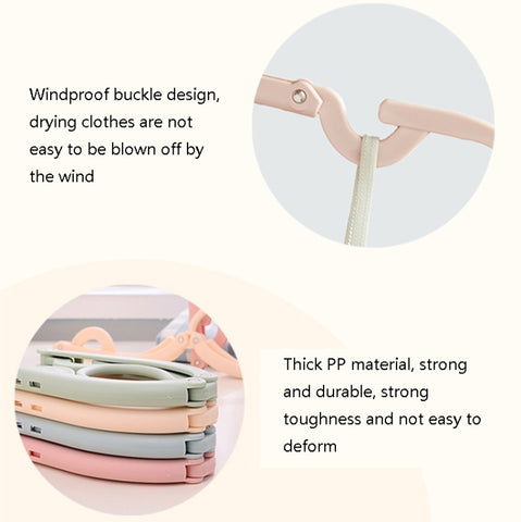 3pcs Portable Travel Folding Hanger Multi-Function Plastic Drying Rack, 3pcs Pink, 3pcs Green, 3pcs Beige, 3pcs Blue