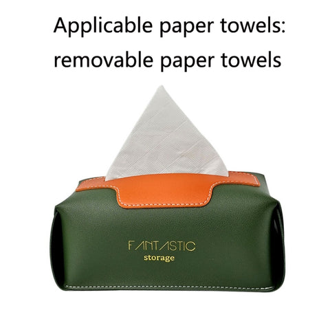 SJM0041 Car PU Paper Tissue Box Hotel Napkin Paper Box Toilet Paper Box