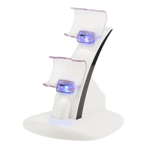 IPLAY LED Micro Dual Controller Holder Charger 2 LED Micro USB Handle Fast Charging Dock Station Stand Charger for PS4 Controller, For Xbox One Controller