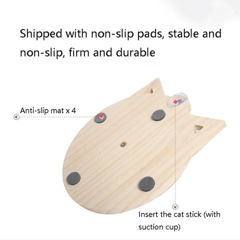 MZP01 Solid Wood Turntable Cat Toys Durable Funny Cat Stick Scratcher, Specification:, Double-layer Small, Three-layer Large, Two-layer Scratching Post, Mint Balls 2-layer Turntable, Mint Balls 3-layer Turntable, Mint Balls Pillar Turntable            ...