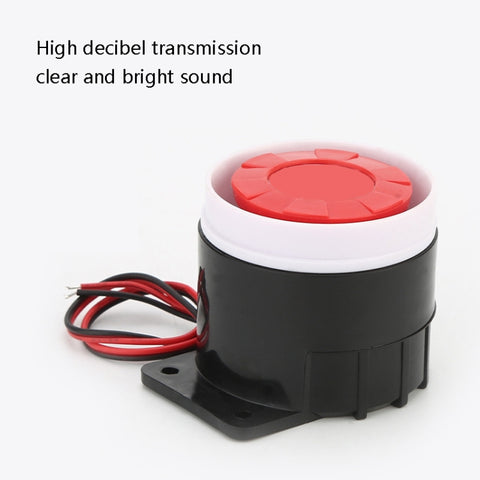 BJ-1K High-Decibel Active Buzzer Dual Audio Electronic Siren Alarm Wall-Mounted Anti-Theft Buzzer, Voltage:, 12V, 24V, BJ-1K 220V 120dB